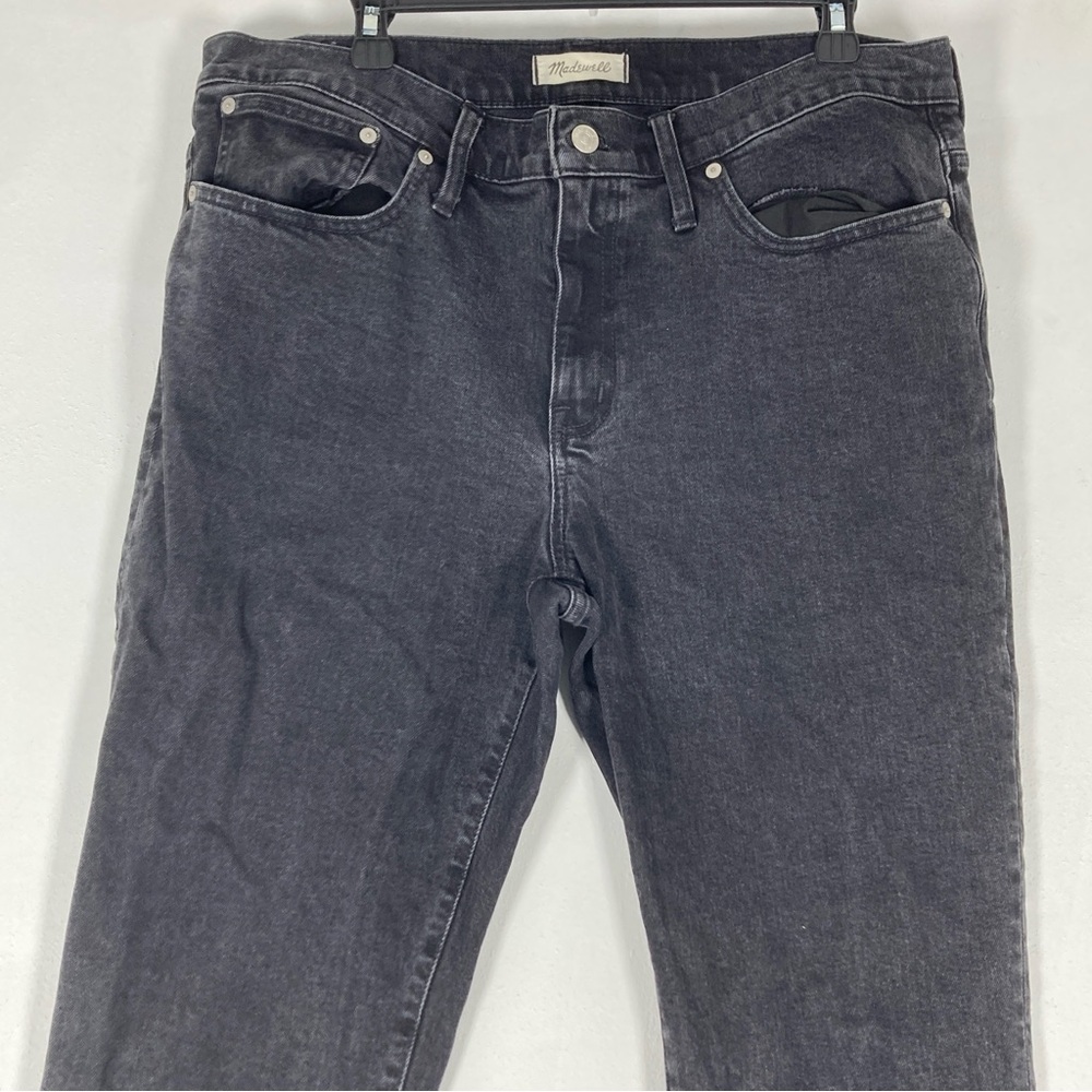 Madewell Tomboy Straight Jeans High Rise Denim Washed Black Women's Size 32 - Picture 4 of 15